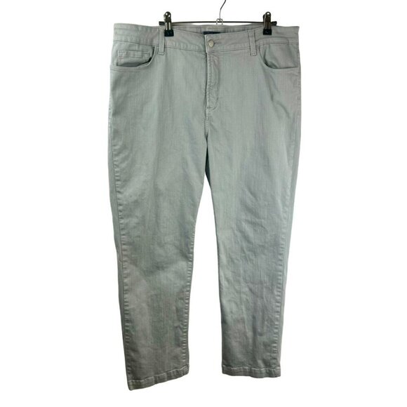 NYDJ Denim - NYDJ Not Your Daughters Jeans Marilyn Straight Ankle Plus 16W Stretch Gray